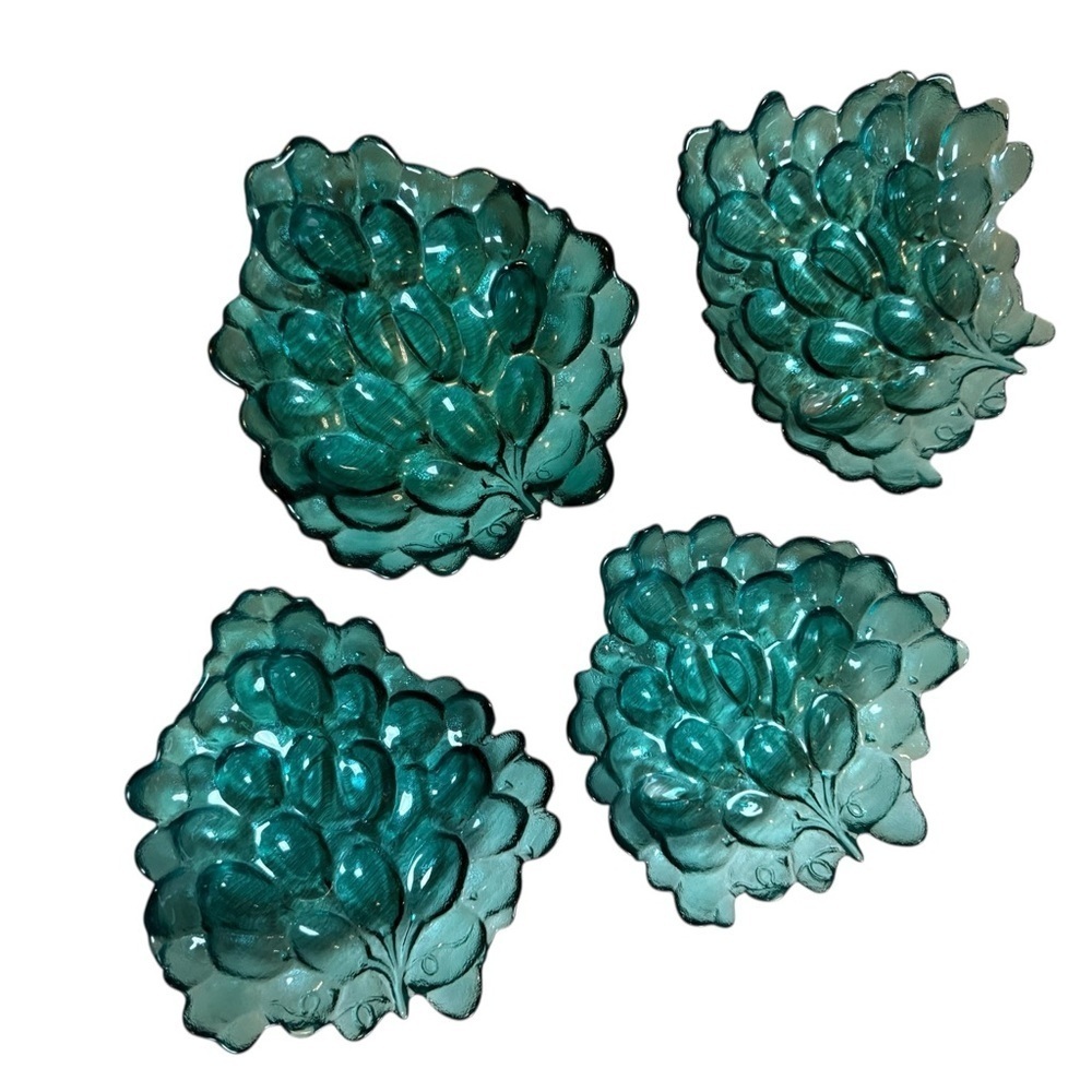 Vintage Glass Grape Dish